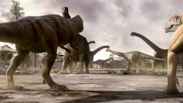 دنیای دایناسورها  مبارزه مرگبار 2 دایناسور  Mapusaurus gang Vs Argentinosaurus