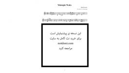 نت ویولن قطعه Midnight Waltz