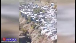تصاویر هوایی مناطق زلزله‌زده آذربایجان شرقی