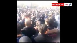 حضور طرفداران مرتضی پاشایی جلوی بیمارستان بهمن