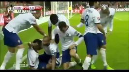 پرتغال 1 0 ارمنستان گلزنی رونالدو