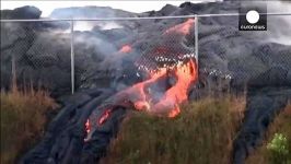 ادامه حرکت گدازه های آتشفشانی در هاوایی