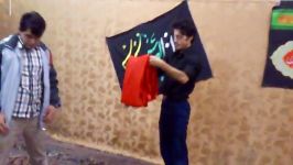 پرچم گنبد امام حسین مسجد مولای متقیان ع طرقبه