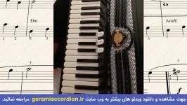 آموزش آکاردئون ملودی آذری نبات