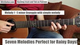 Seven Melodies Perfect for Rainy Days. Fingerstyle solo Ep.4