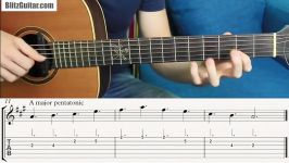 Super Easy Pentatonic Melody in A major for Beginners