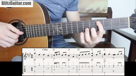 Emotional Melody in A Major on Fingerstyle Acoustic Guitar