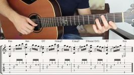 Melody that Sounds Jazzy beginner stuff  Fingerstyle Guitar Lesson