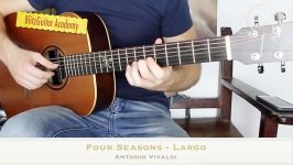 Vivaldi Four Seasons Largo winter on Acoustic Guitar