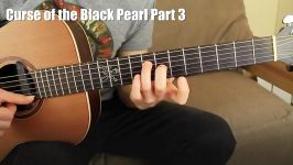 #3 Curse of the Black Pearl Guitar Lesson Chord Melody  Piratebbean