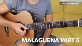 #5 Malaguena  Michael Lucarelli Version Guitar Lesson  TAB 