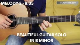 Beautiful Solo in B minor Broken Down in 5 Melodies with Backing Track