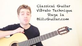 Vibrato Technique on Classical Guitar Exercise for Beginner Stage 1a