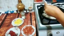 #سوسیس بندری  آموزش آشپزی زیر ۳ دقیقه آشپزی ایرانی غذای ایرانی 