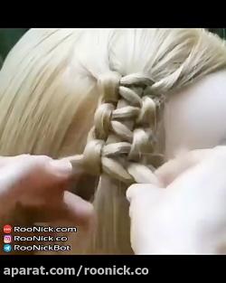 آموزش بافت موی دخترونه رونیک
