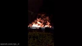 انفجار آتش‌سوزی مهیب در کارخانه تولید مواد شیمیایی فرانسه