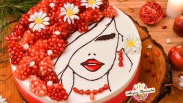 چیزکیک انار چیزکیک سورپرایز یلدا  Pomegranate cheesecake