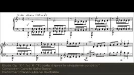 Camille Saint Saëns  Etude Op. 111 No. 6 audio + sheet music