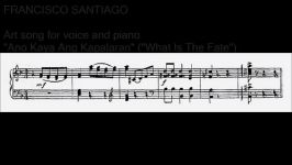 Francisco Santiago  Ano Kaya Ang Kapalaran audio + sheet music