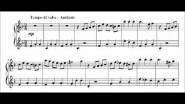 Suite for the left hand alone II. Waltz audio + sheet music