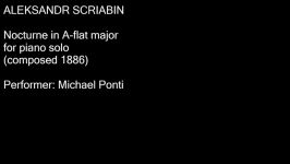 Aleksandr Scriabin  Nocturne in A flat major audio + sheet music