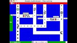 عملکرد ic 555 در حالت آستابل مولتی ویبراتور انیمیشن 