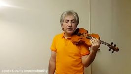 آموزش ویولن به زبان فارسی 013 درس 30 تا 32 لو ویولن Le Violon