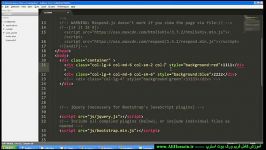 فیلم آموزش بوت استرپ 3 جلسه دوم