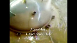 تمیزکاری زیبا سازی استنلس استیل سندبلاست Aquablast