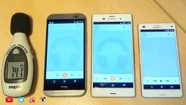 Xperia Z3 vs Xperia Z3 Compact vs ONE M8 Speaker Test