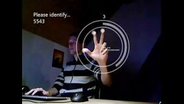 کیبرد مجازی استفاده حرکات انگشتان دست
