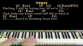 Thinking Out Loud Ed Sheeran Piano Cover Lesson in C with ChordsLyrics