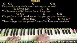 Desperado Eagles Piano Cover Lesson with ChordsLyrics