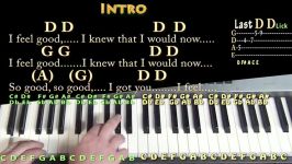 I Feel Good James Brown Piano Cover Lesson with ChordsLyrics