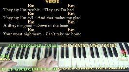 Rotten To The Core Dove Cameron Piano Cover Lesson with ChordsLyrics