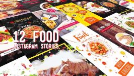 پروژه آماده افترافکت استوری آشپزی Videohive Food Instagram Stories Pack