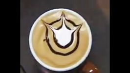 ساختن شکلهای زیبا روی قهوه 