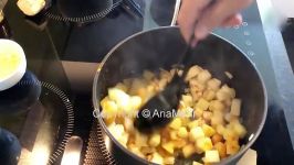 آموزش درست کردن آش کلم قمری  How To Make Kohlrabi Aash