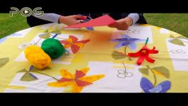 کاردستی کودک  گل لاله کاغذی  آموزش کاردستی