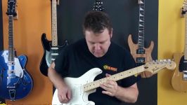 تست صدای گیتار الکتریک فندر Fender Standard Strat Arctic White  داور ملودی