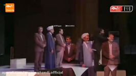 دریافت جایزه دوم بخش موسیقی سی یکمین جشنواره تئاتر پیام قائدی وامین پورصادق