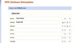 2.2  Create Person object in webupdates  RIPE NCC Aca