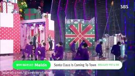 اجرای آهنگ santa claus is ing to town توسط جیمین آر ام در افتتاحیه SBS 2019