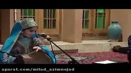 آواز خواندن دختر بچه یزدی شعر لهجه یزدی در انجمن ادبی حافظ آرا