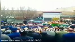 تشیع باشکوه پیکر شهید رحمانی خلبان میگ 29 در تبریز