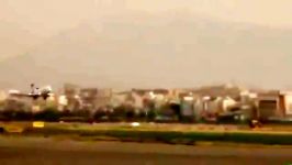 فرود بدون چرخ هواپیمای بوئینگ 727 ایران ایر