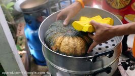 جاذبه های غذایی  پخت اردک مخلوط بامیوهای ادویه کاری شده بانکوک تایلند