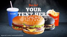 پروژه آماده افترافکت فست فود Videohive Burger Fast Food Promo 22393691