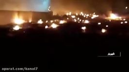 تصاویر اولیه حریق هواپیمای اوکراینی در منطقه شهریار تهران