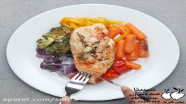 آشپزی سالم  مرغ فویلی سبزیجات تنوری  کلینیک لاغری سیبیتا